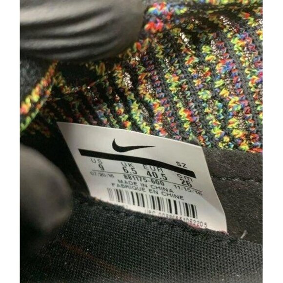 (used once) 🌈 NIKE AIR MAX THEA ULTRA FK FLYKNIT "MULTI COLOR" 881175 Size 9 - Picture 6 of 9